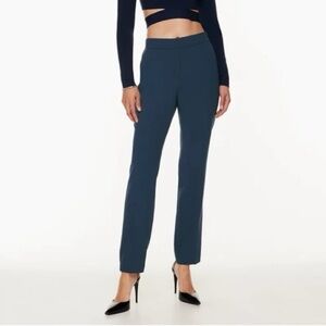 Babaton Aritzia Conan Wide Leg Pant, High Rise - Navy Blue